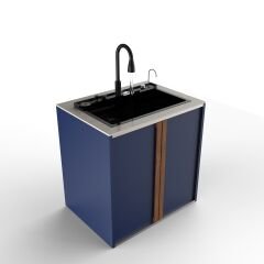 Sinn Cleaner - Akıllı Evyeli Yıkama Modülü BLUE - TRAVERTINE BEIGE