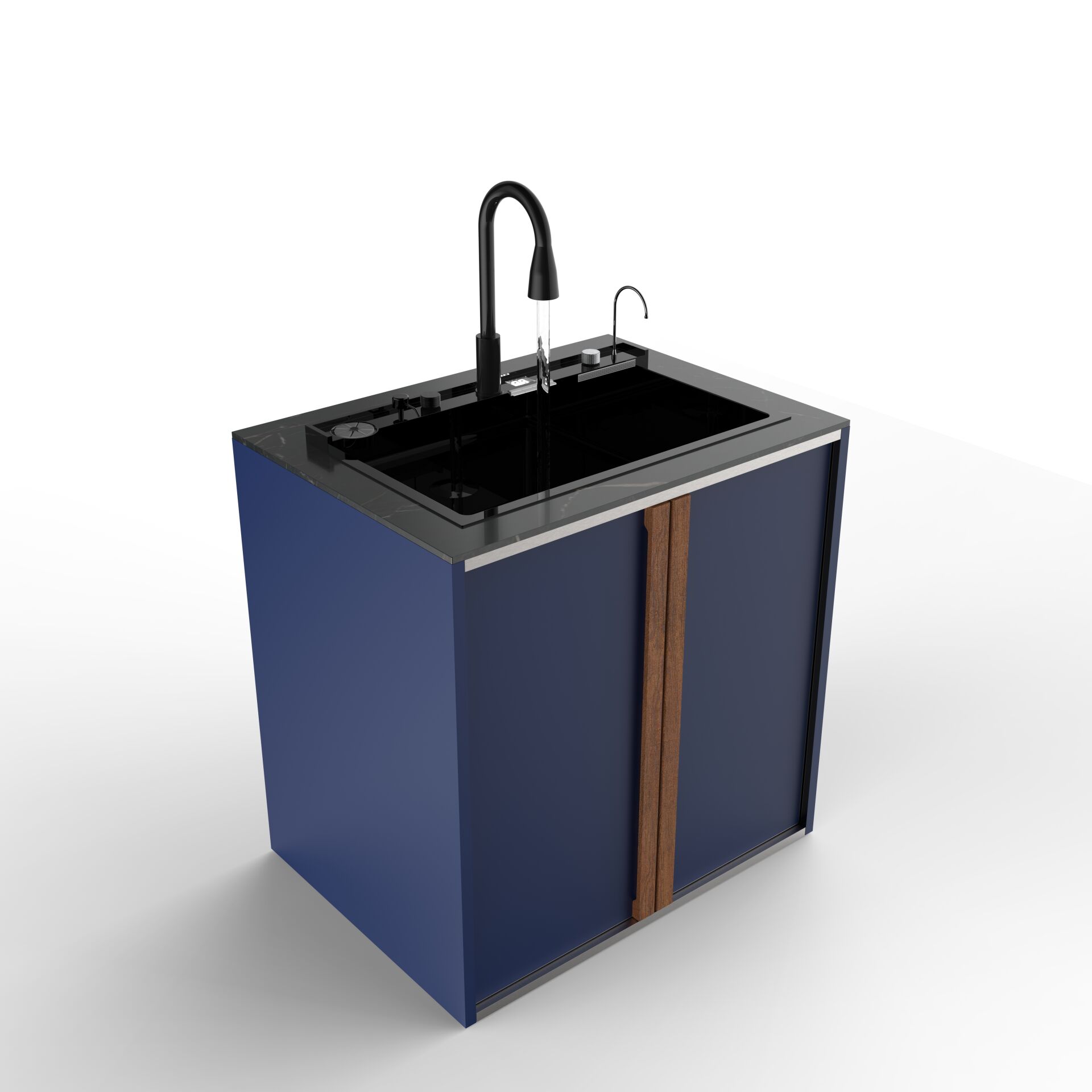 Sinn Cleaner - Akıllı Evyeli Yıkama Modülü BLUE - ANATOLIAN BLACK