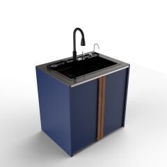 Sinn Cleaner - Akıllı Evyeli Yıkama Modülü BLUE - OXIDO BROWN MATTE